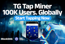 blockdag’s-tg-tap-miner-breaks-records-with-100k-users-onboard;-more-on-aioz-&-mantra-price-predictions